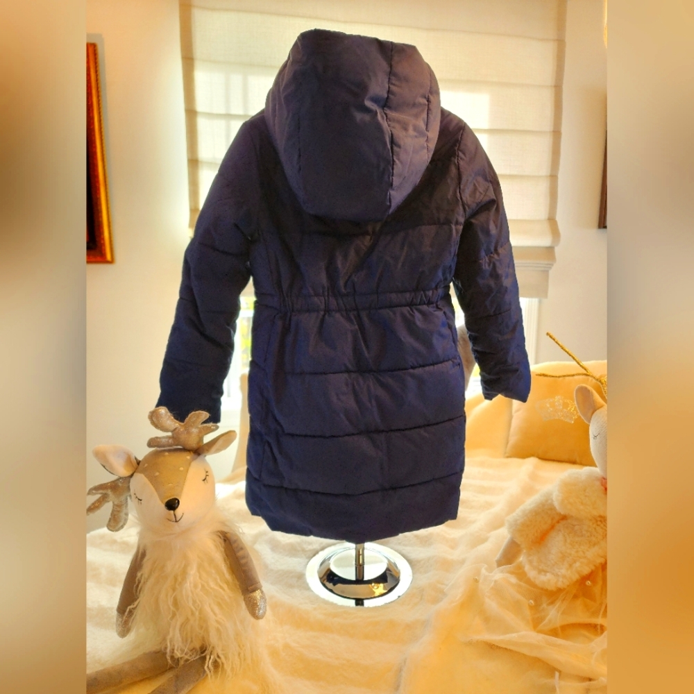 Coat, Crew Cut, Size 6-7, Navy.